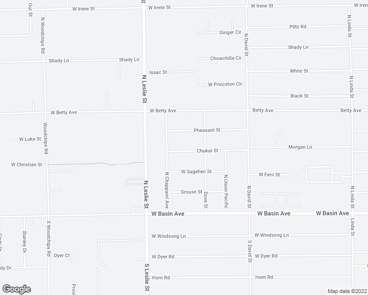 map of restaurants, bars, coffee shops, grocery stores, and more near 1820 Chukar Street in Pahrump