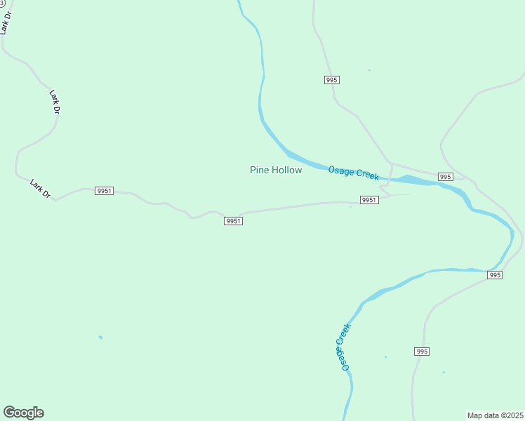map of restaurants, bars, coffee shops, grocery stores, and more near County Road 9951 in Green Forest