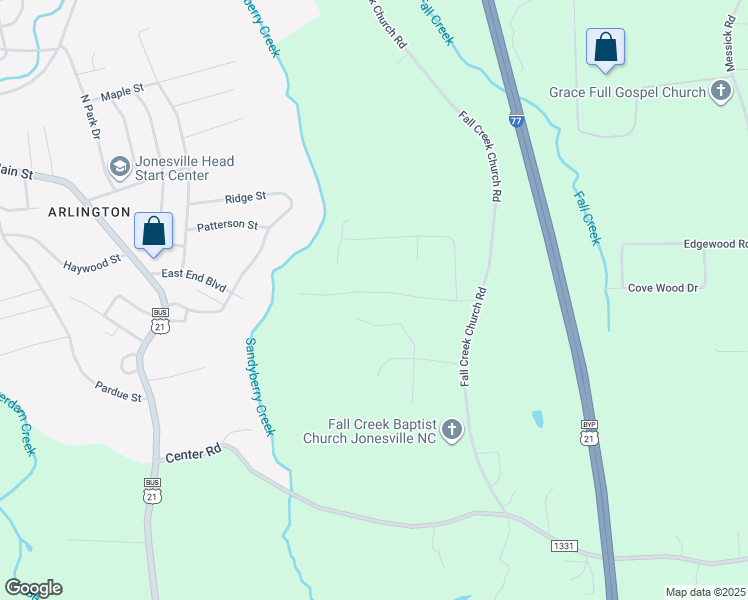 map of restaurants, bars, coffee shops, grocery stores, and more near in Jonesville