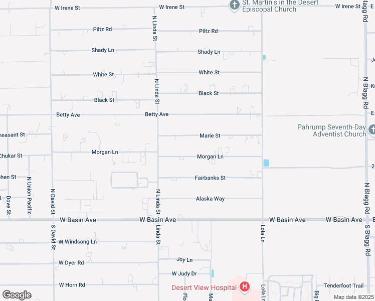 map of restaurants, bars, coffee shops, grocery stores, and more near 821 Marie Street in Pahrump