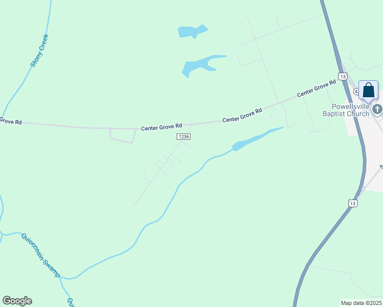 map of restaurants, bars, coffee shops, grocery stores, and more near 111B Daily Road in Ahoskie
