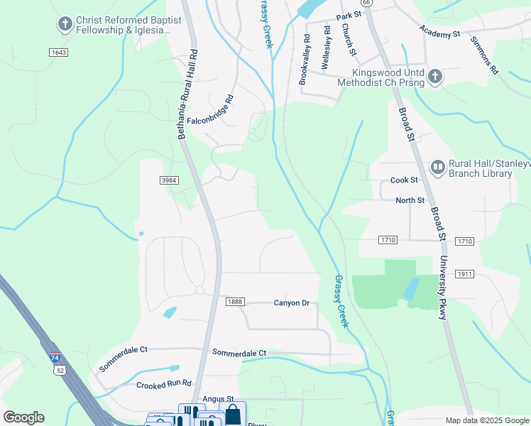 map of restaurants, bars, coffee shops, grocery stores, and more near 550 Perth Road in Rural Hall