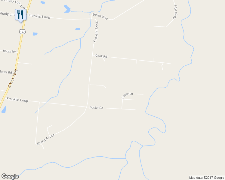 map of restaurants, bars, coffee shops, grocery stores, and more near 1249 Franklin Loop in Clarkrange