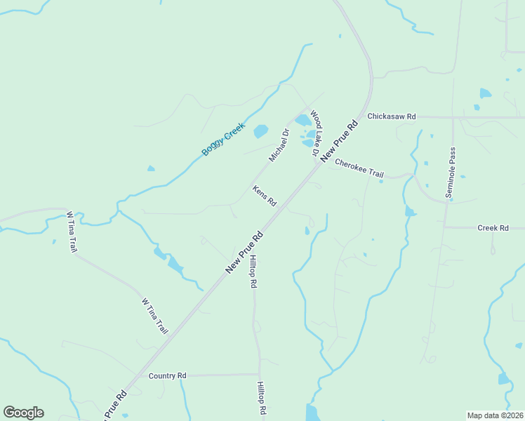 map of restaurants, bars, coffee shops, grocery stores, and more near 36 Kens Road in Sand Springs