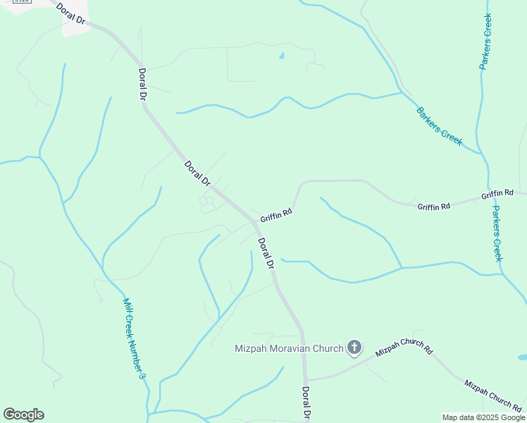 map of restaurants, bars, coffee shops, grocery stores, and more near 6505 Silver Crest Ln in Rural Hall