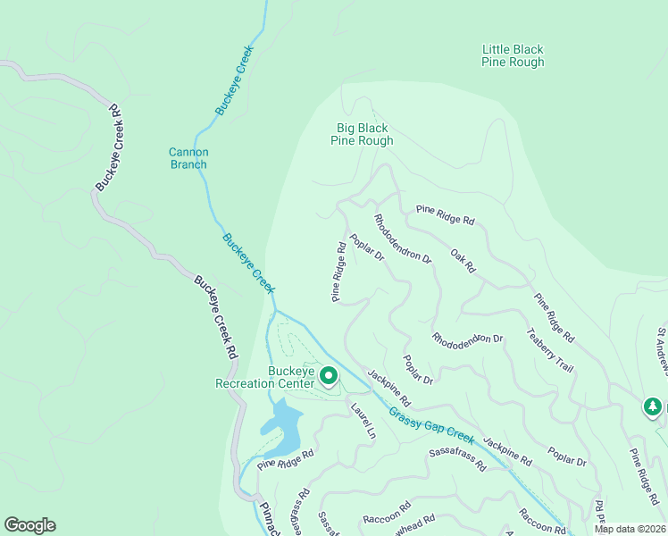 map of restaurants, bars, coffee shops, grocery stores, and more near 106 Pine Ridge Road in Beech Mountain