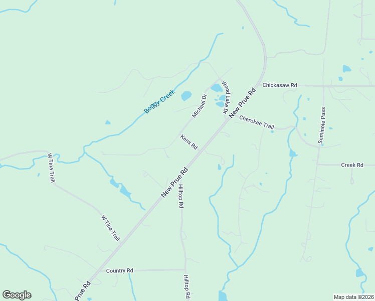 map of restaurants, bars, coffee shops, grocery stores, and more near 36 Kens Road in Sand Springs