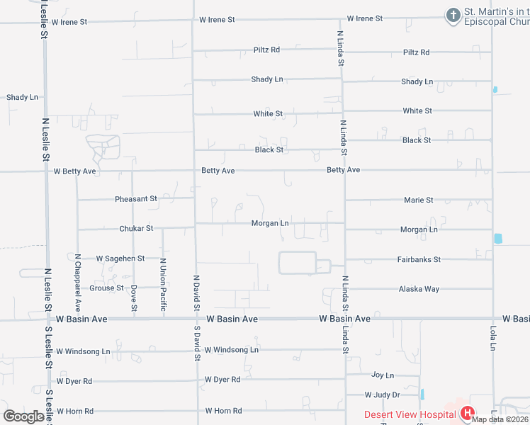 map of restaurants, bars, coffee shops, grocery stores, and more near 1270 Morgan Lane in Pahrump