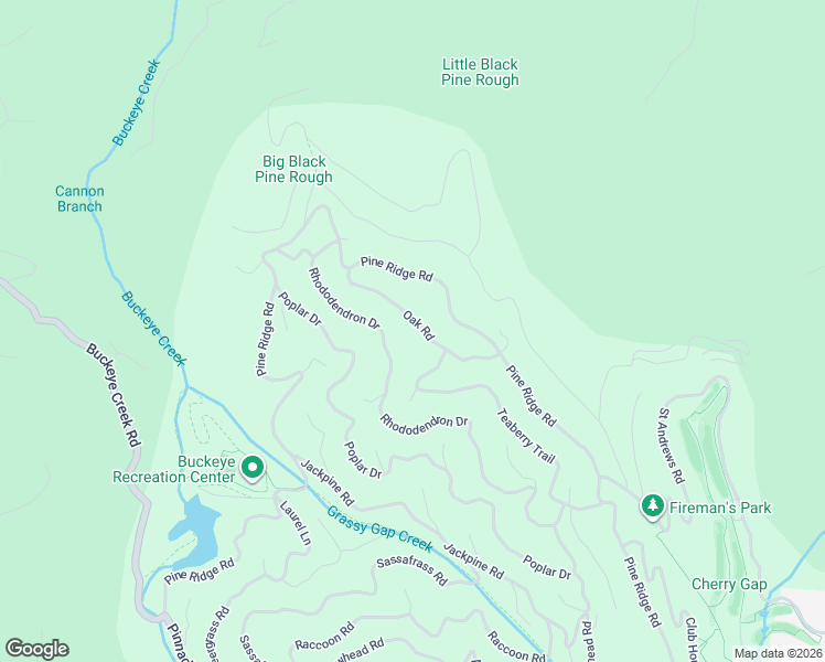 map of restaurants, bars, coffee shops, grocery stores, and more near 209 Oak Road in Beech Mountain