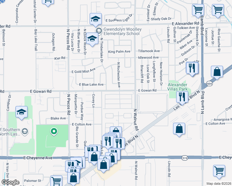 map of restaurants, bars, coffee shops, grocery stores, and more near 3774 Autzen Stadium Way in Las Vegas