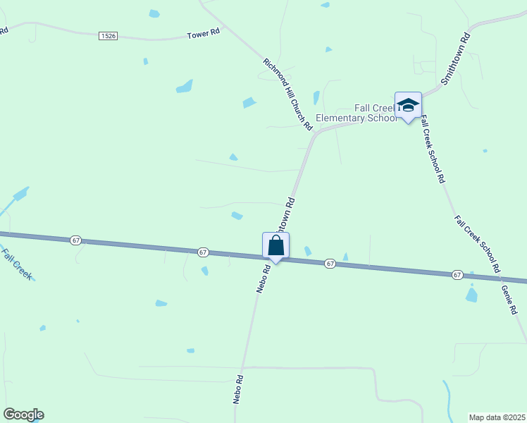 map of restaurants, bars, coffee shops, grocery stores, and more near 2413 Smithtown Road in East Bend