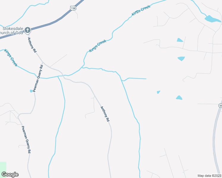 map of restaurants, bars, coffee shops, grocery stores, and more near 7684 Anthony Road in Kernersville