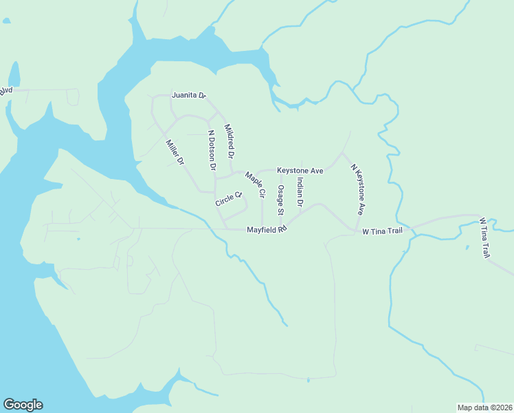 map of restaurants, bars, coffee shops, grocery stores, and more near 81 Maple Circle in Sand Springs