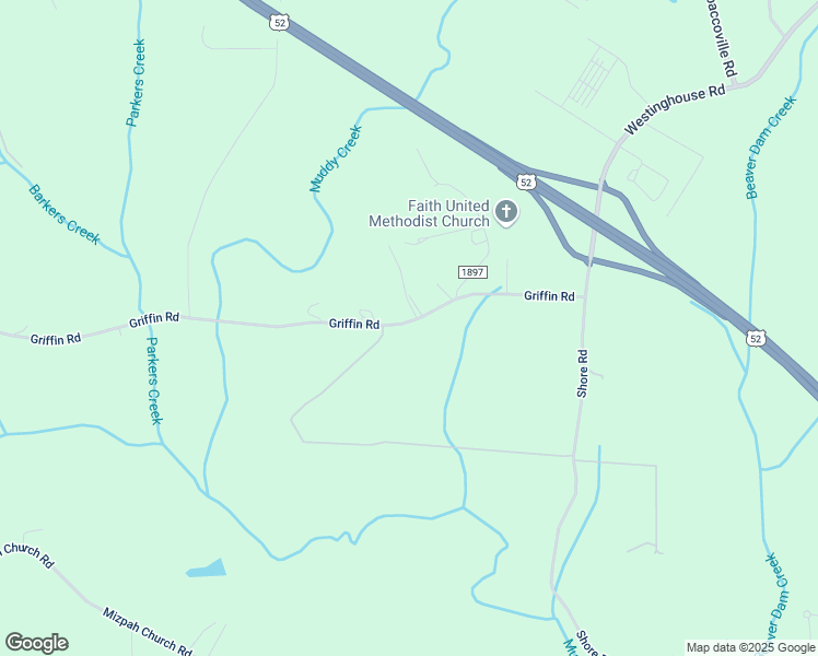 map of restaurants, bars, coffee shops, grocery stores, and more near 1936 Griffin Road in Rural Hall