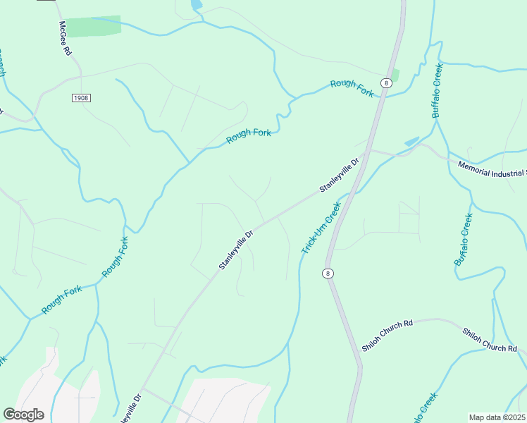 map of restaurants, bars, coffee shops, grocery stores, and more near 6220 Stanleyville Drive in Rural Hall
