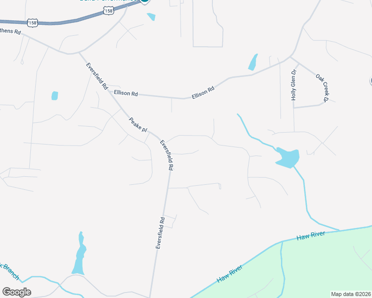 map of restaurants, bars, coffee shops, grocery stores, and more near 7890 Eversfield Road in Stokesdale