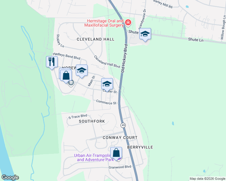 map of restaurants, bars, coffee shops, grocery stores, and more near 4106 Union Street in Nashville