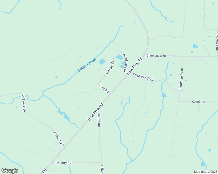 map of restaurants, bars, coffee shops, grocery stores, and more near 36 Kens Road in Sand Springs