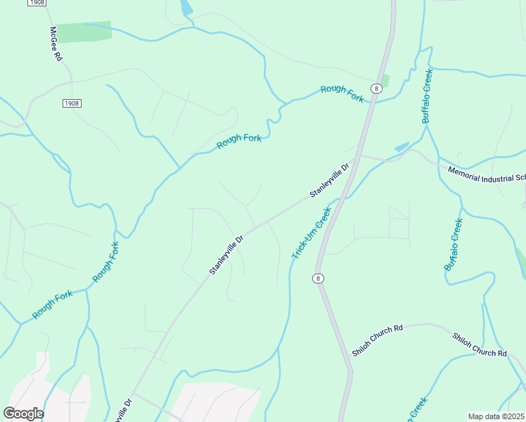 map of restaurants, bars, coffee shops, grocery stores, and more near 6220 Stanleyville Drive in Rural Hall
