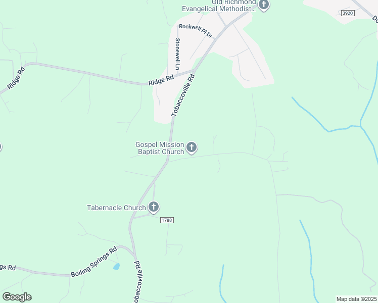map of restaurants, bars, coffee shops, grocery stores, and more near Reid Road in Tobaccoville