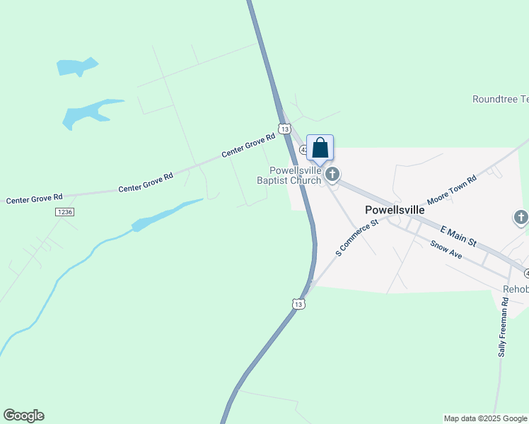 map of restaurants, bars, coffee shops, grocery stores, and more near in Ahoskie