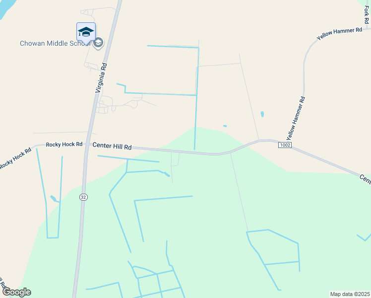 map of restaurants, bars, coffee shops, grocery stores, and more near 151 Center Hill Road in Tyner