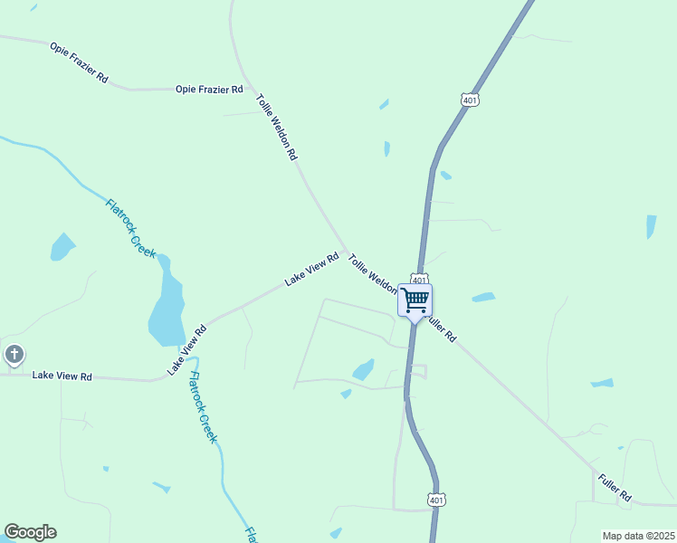 map of restaurants, bars, coffee shops, grocery stores, and more near 734 Lake View Road in Louisburg