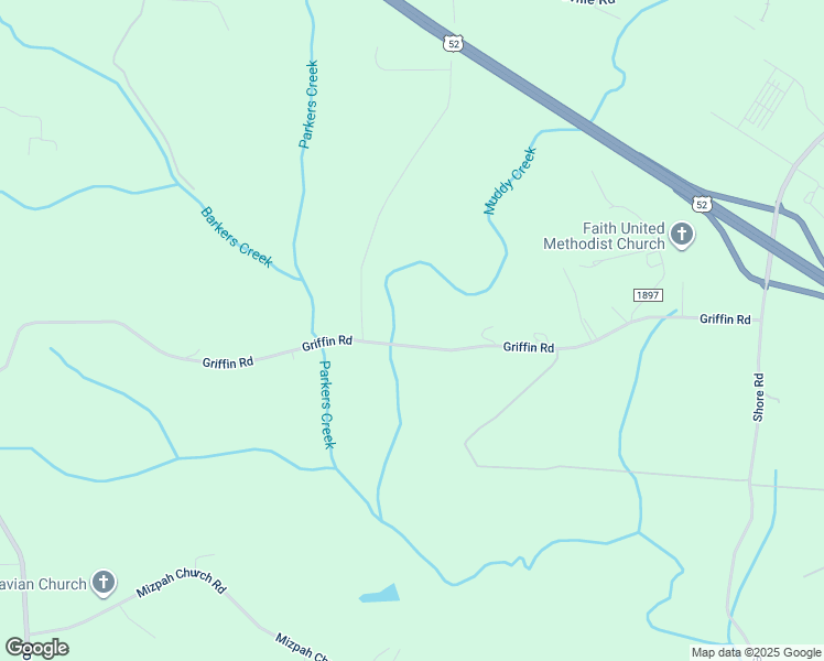 map of restaurants, bars, coffee shops, grocery stores, and more near 2215 Griffin Road in Rural Hall