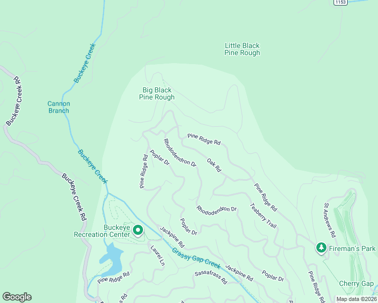 map of restaurants, bars, coffee shops, grocery stores, and more near 222 Oak Road in Beech Mountain