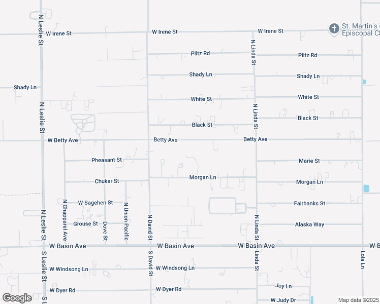 map of restaurants, bars, coffee shops, grocery stores, and more near 1311 West Betty Avenue in Pahrump