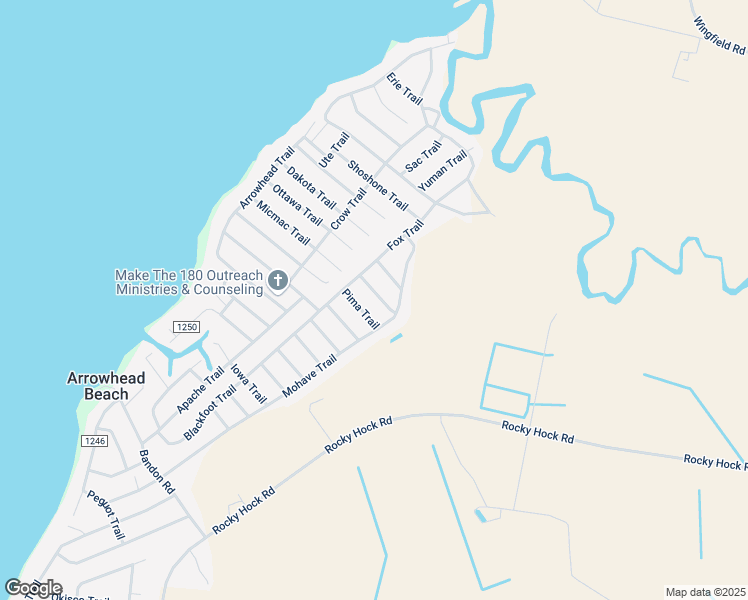 map of restaurants, bars, coffee shops, grocery stores, and more near 312 Flathead Trail in Edenton