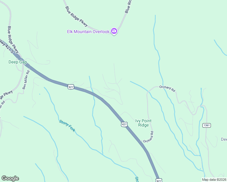 map of restaurants, bars, coffee shops, grocery stores, and more near 607 Little Ivy in Watauga County
