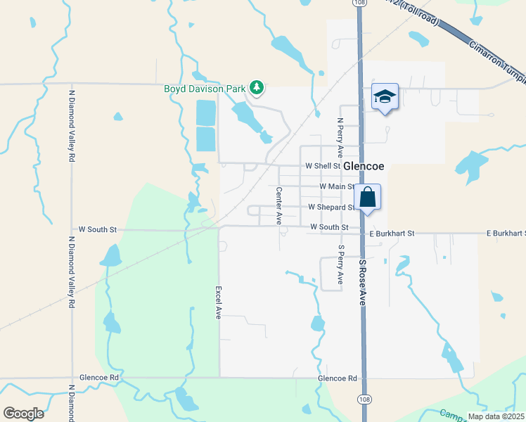 map of restaurants, bars, coffee shops, grocery stores, and more near 513 West Shepard Street in Glencoe
