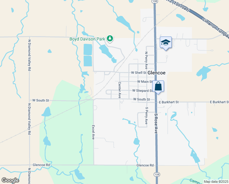 map of restaurants, bars, coffee shops, grocery stores, and more near 513 West Shepard Street in Glencoe