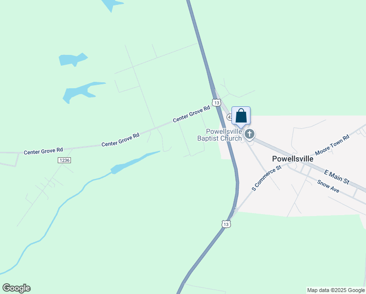 map of restaurants, bars, coffee shops, grocery stores, and more near 114 5 Oaks Drive in Ahoskie