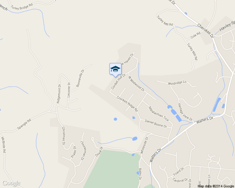 map of restaurants, bars, coffee shops, grocery stores, and more near 2192 Crockett Ridge Road in Morristown