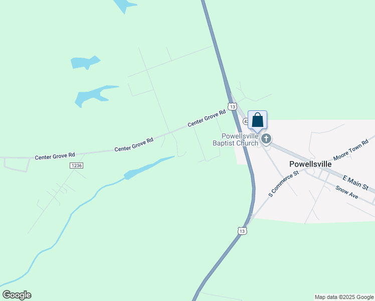 map of restaurants, bars, coffee shops, grocery stores, and more near 110 5 Oaks Drive in Ahoskie