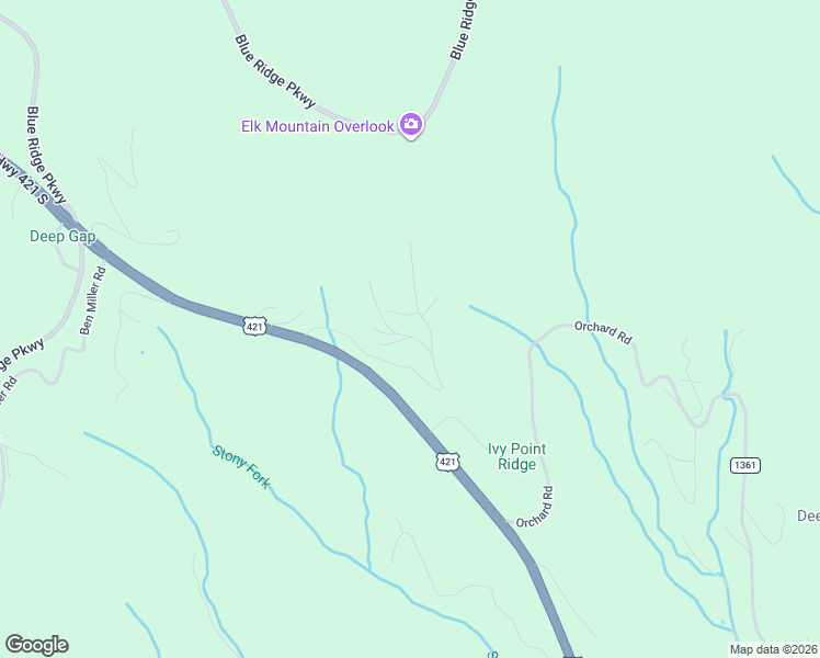 map of restaurants, bars, coffee shops, grocery stores, and more near 607 Little Ivy in Watauga County