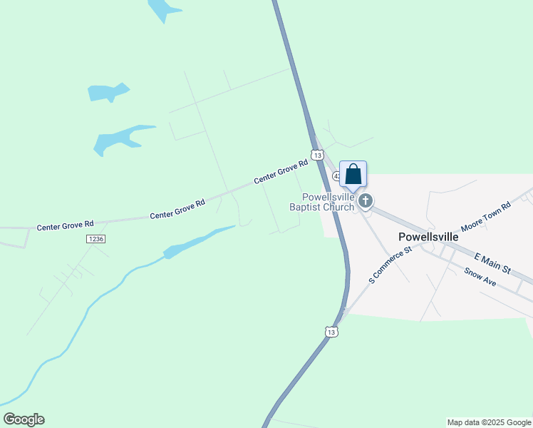 map of restaurants, bars, coffee shops, grocery stores, and more near 112 5 Oaks Drive in Ahoskie