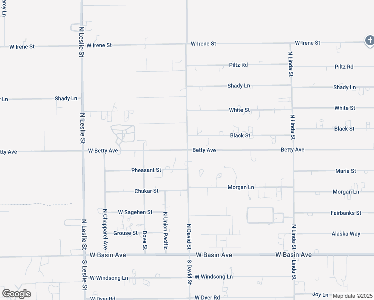 map of restaurants, bars, coffee shops, grocery stores, and more near 1311 West Betty Avenue in Pahrump