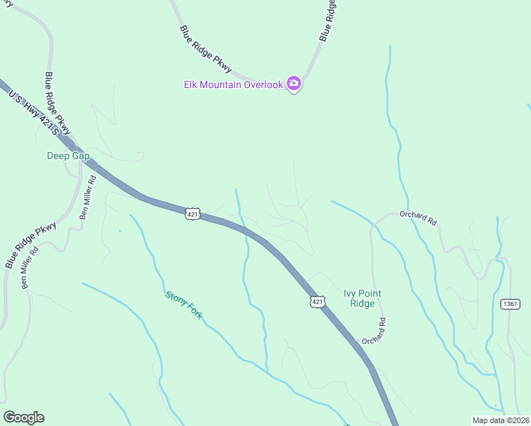 map of restaurants, bars, coffee shops, grocery stores, and more near 639 Little Ivy in Watauga County