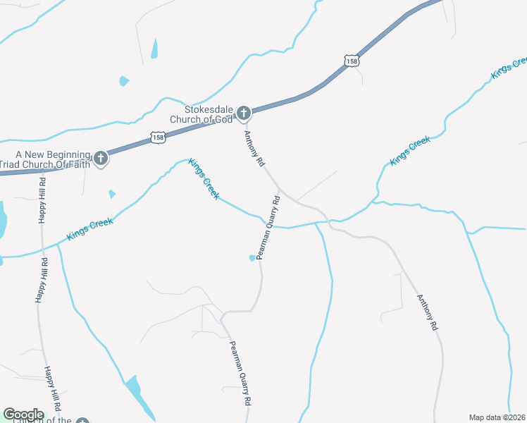 map of restaurants, bars, coffee shops, grocery stores, and more near 7799 Pearman Quarry Road in Kernersville