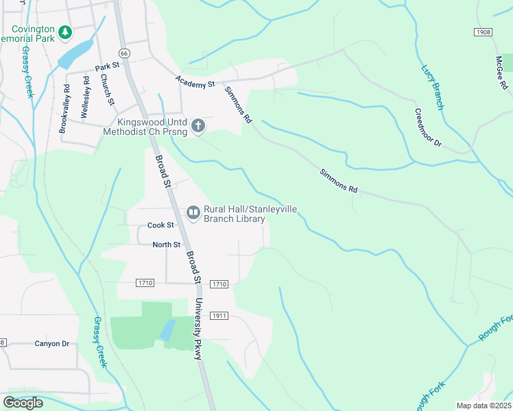 map of restaurants, bars, coffee shops, grocery stores, and more near 6941 Blenheim Court in Rural Hall