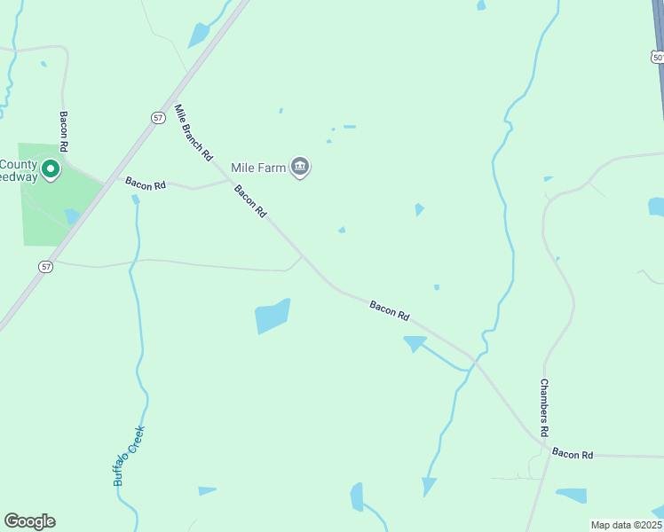 map of restaurants, bars, coffee shops, grocery stores, and more near 1308 Bacon Road in Rougemont