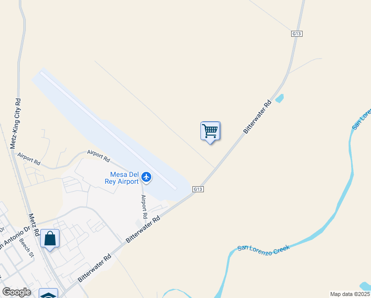 map of restaurants, bars, coffee shops, grocery stores, and more near 991 Industrial Way in King City