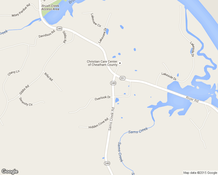 map of restaurants, bars, coffee shops, grocery stores, and more near 1080 Sams Creek Road in Ashland City