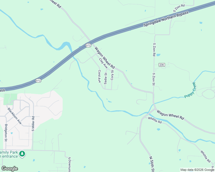 map of restaurants, bars, coffee shops, grocery stores, and more near 4531 Sadie Street in Springdale