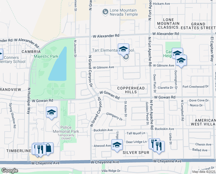 map of restaurants, bars, coffee shops, grocery stores, and more near 9608 Kelly Creek Avenue in Las Vegas