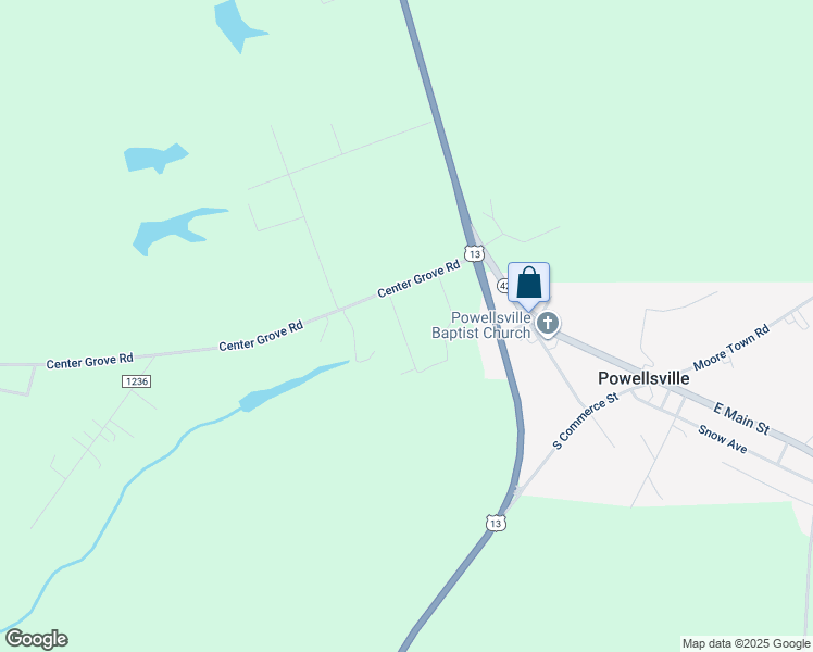 map of restaurants, bars, coffee shops, grocery stores, and more near 109 5 Oaks Drive in Ahoskie