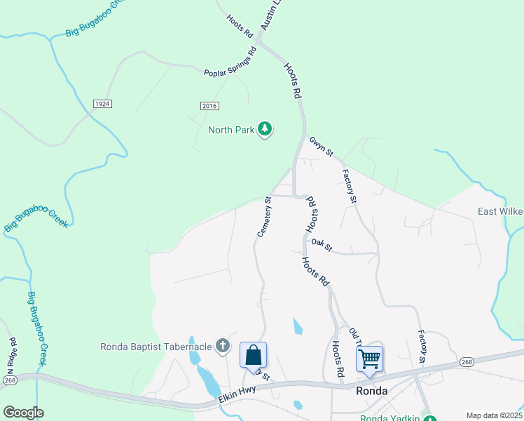 map of restaurants, bars, coffee shops, grocery stores, and more near 779 Cemetery Street in Ronda